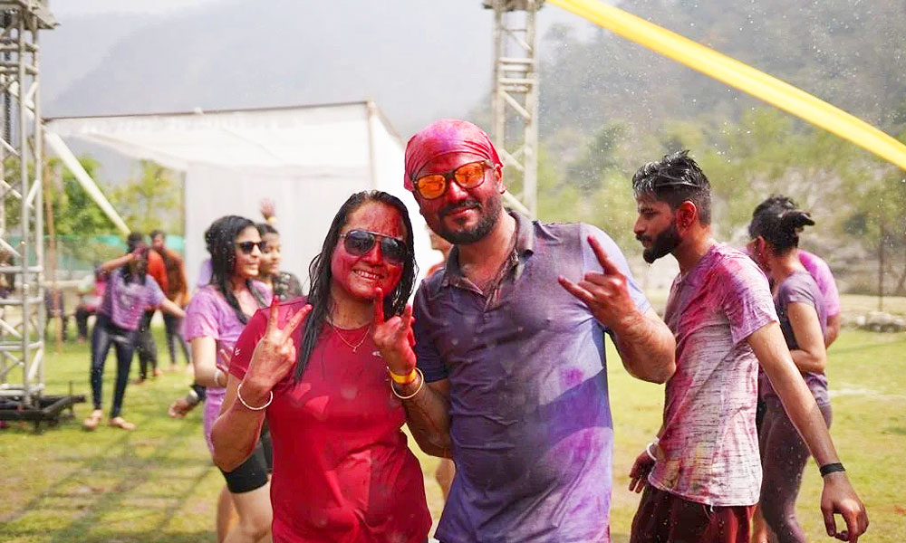 Holi Party in Rishikesh